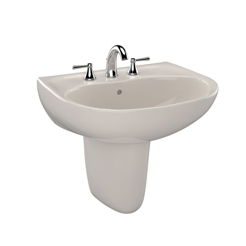TOTO Supreme® Vitreous China UShaped Wall Mount Bathroom Sink with